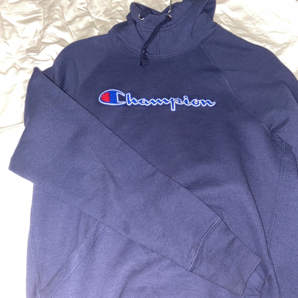 champion navy hoodie